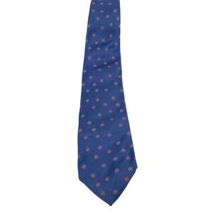 Thomas Pink 100% Silk Blue Floral Pattern Tie